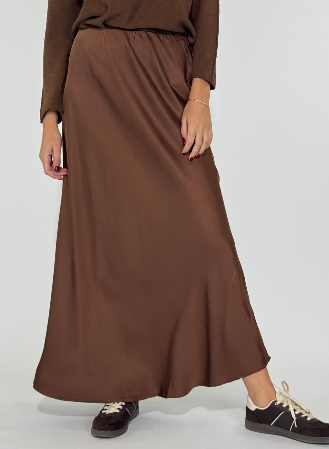 POLLERA IMPALA marron talle unico
