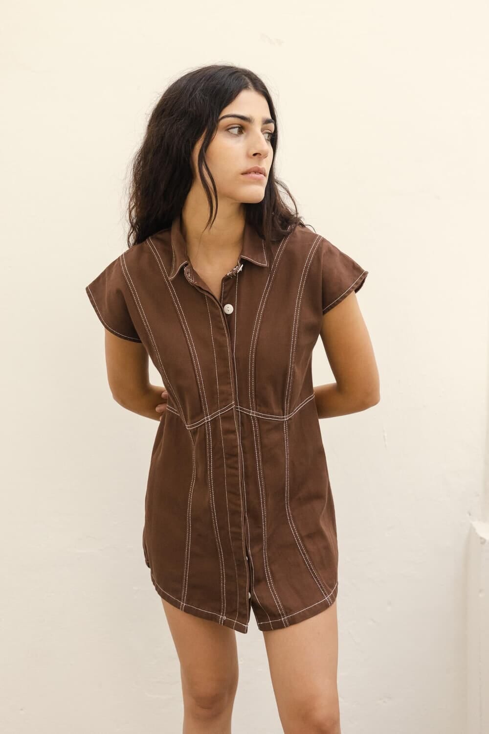 Vestido #103 marron s