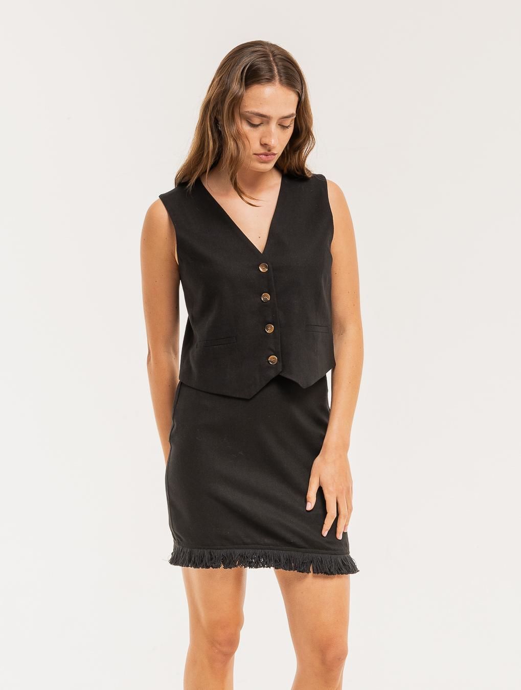 Falda Sienna negro s