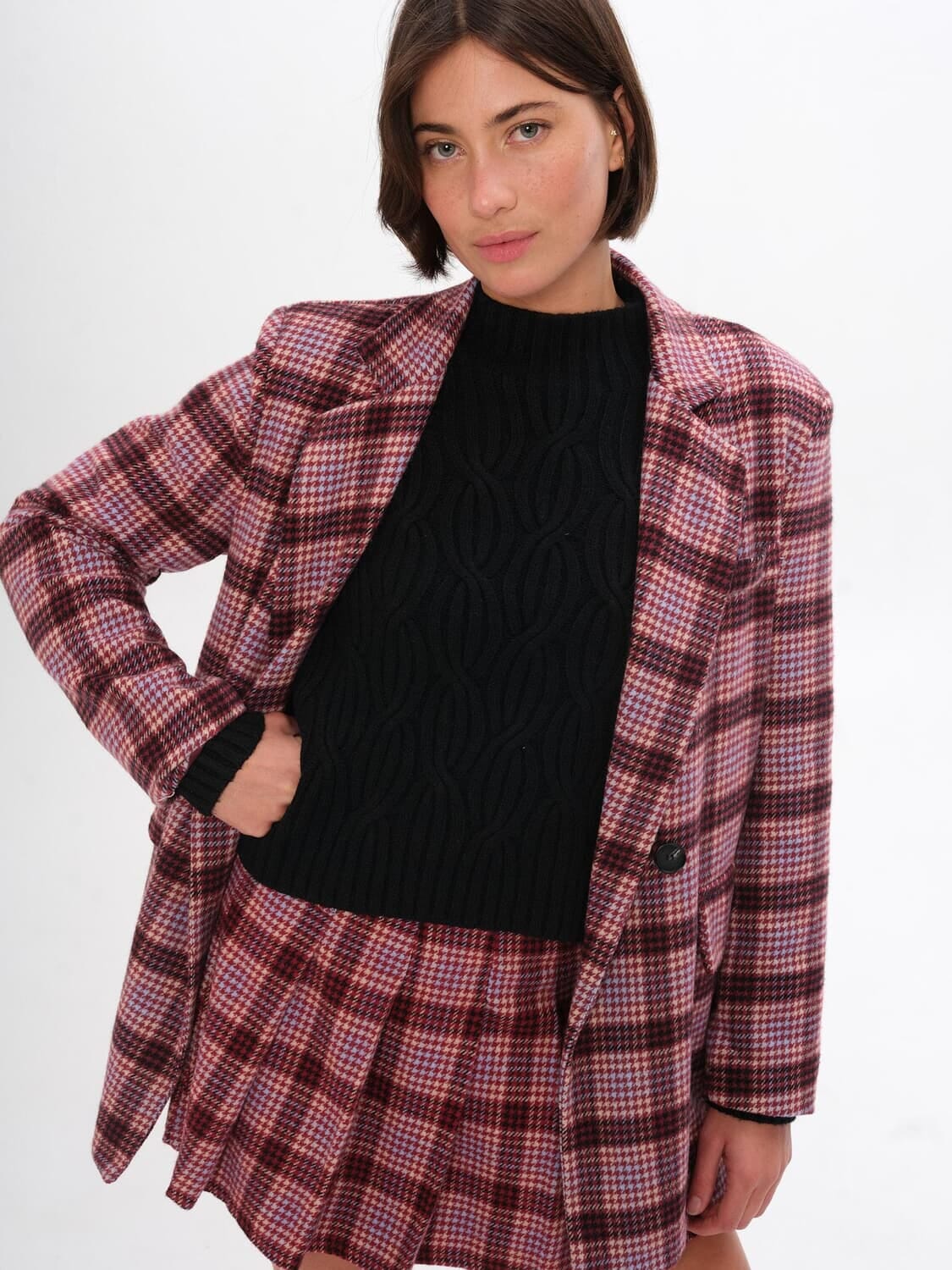 Blazer Coraline bordo talle unico