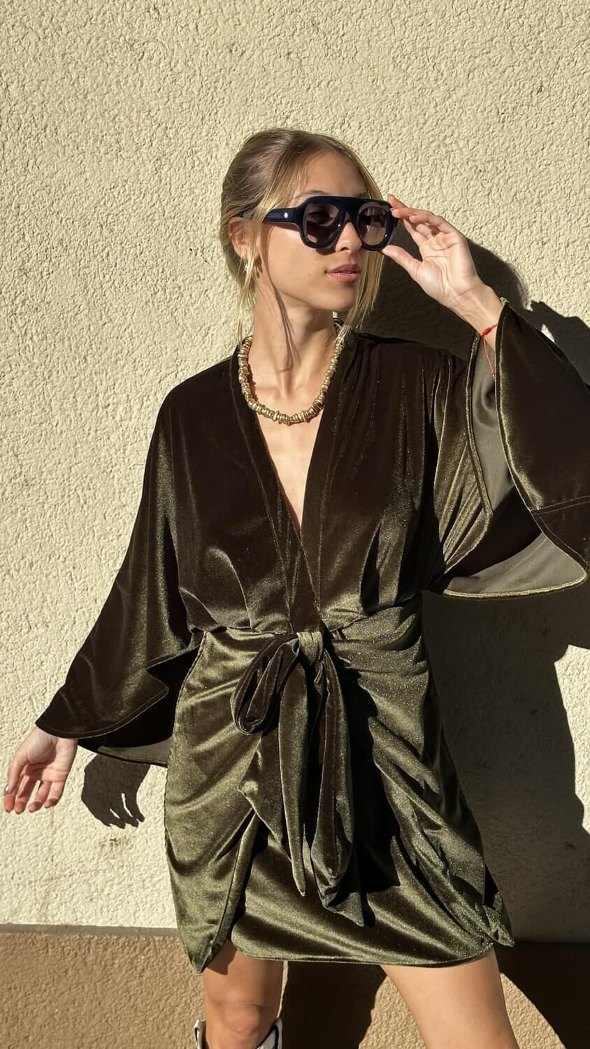 Vestido Garza verde m