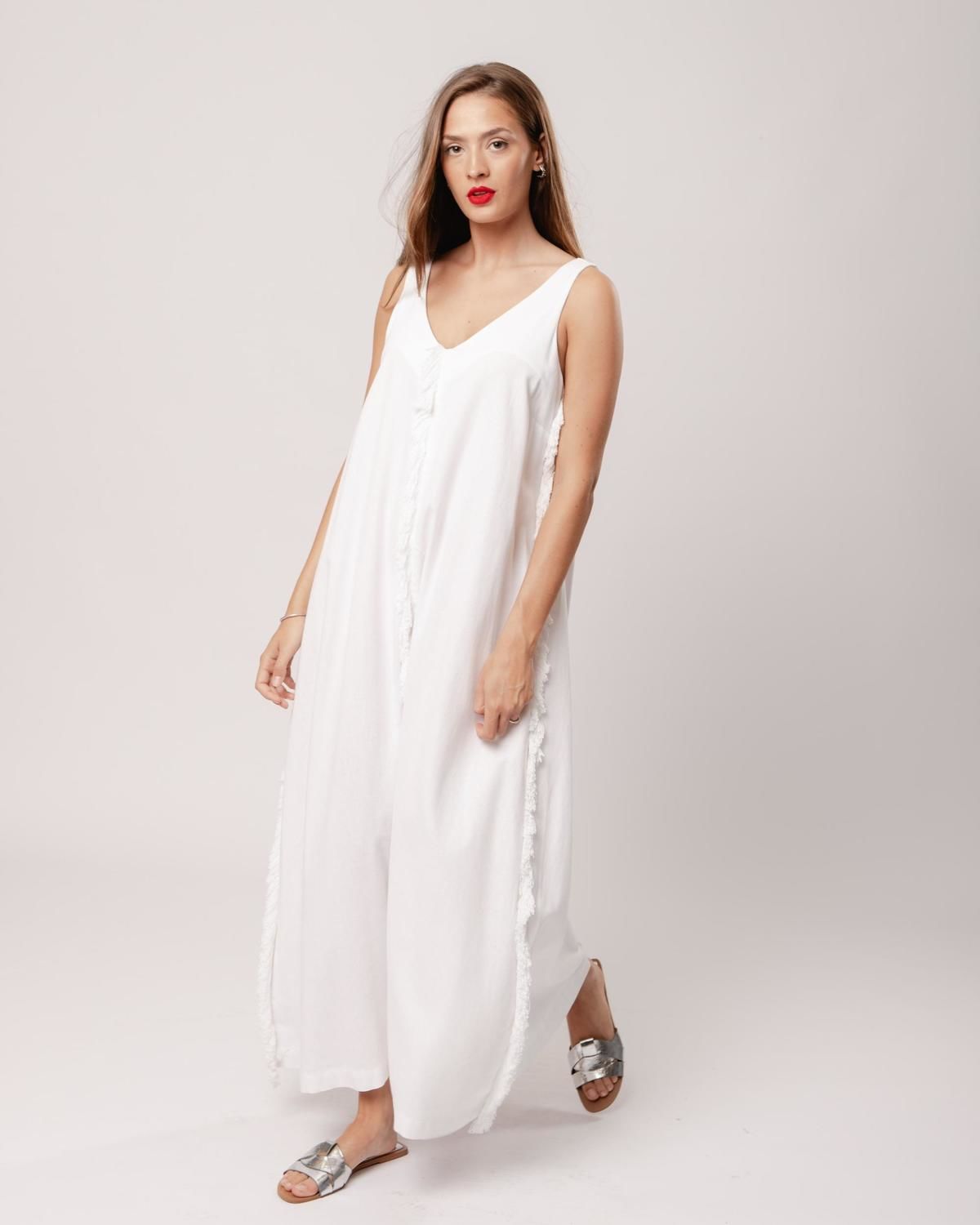 Vestido Zafiro blanco s/m