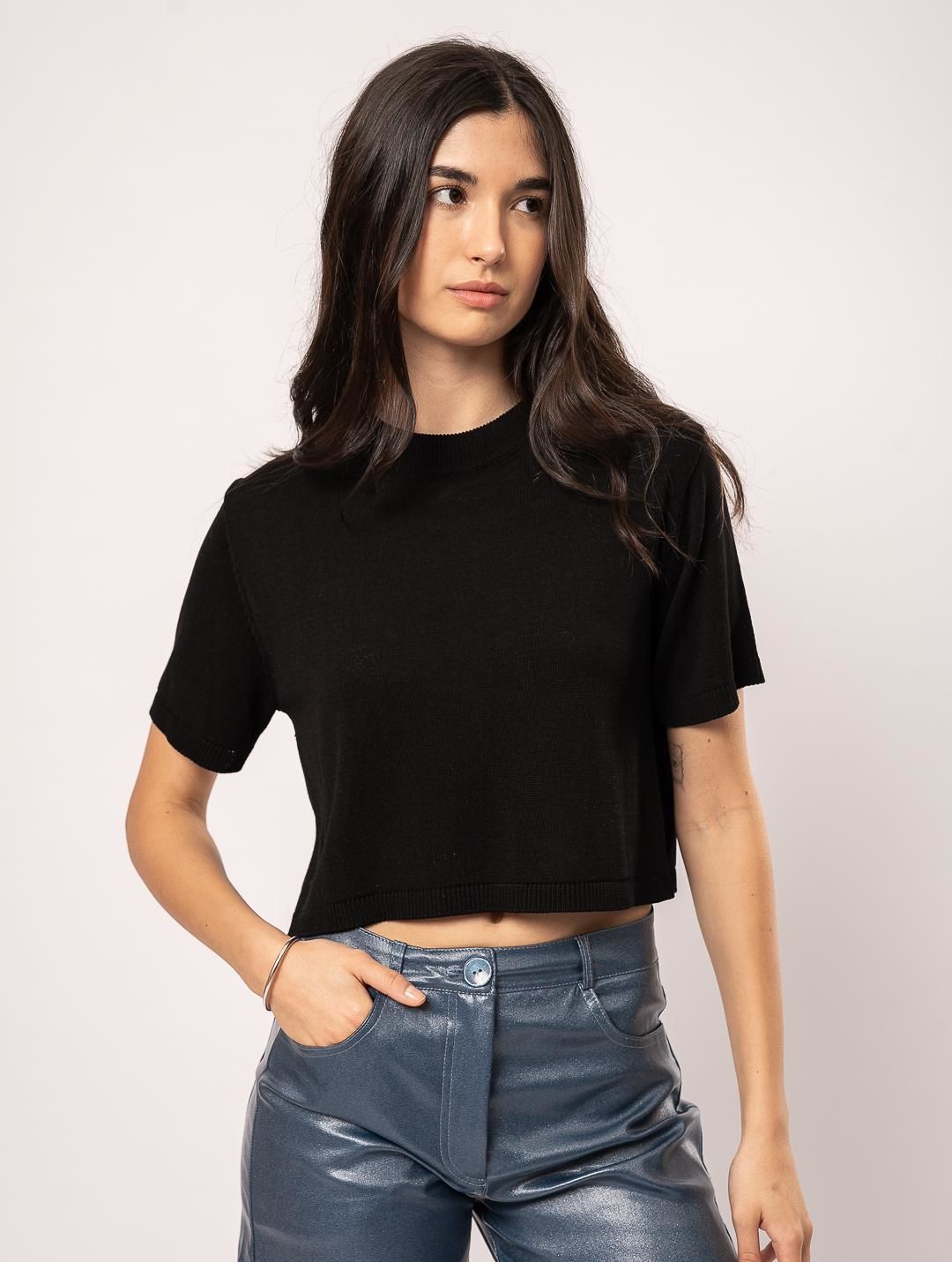 Top Alexa negro talle unico