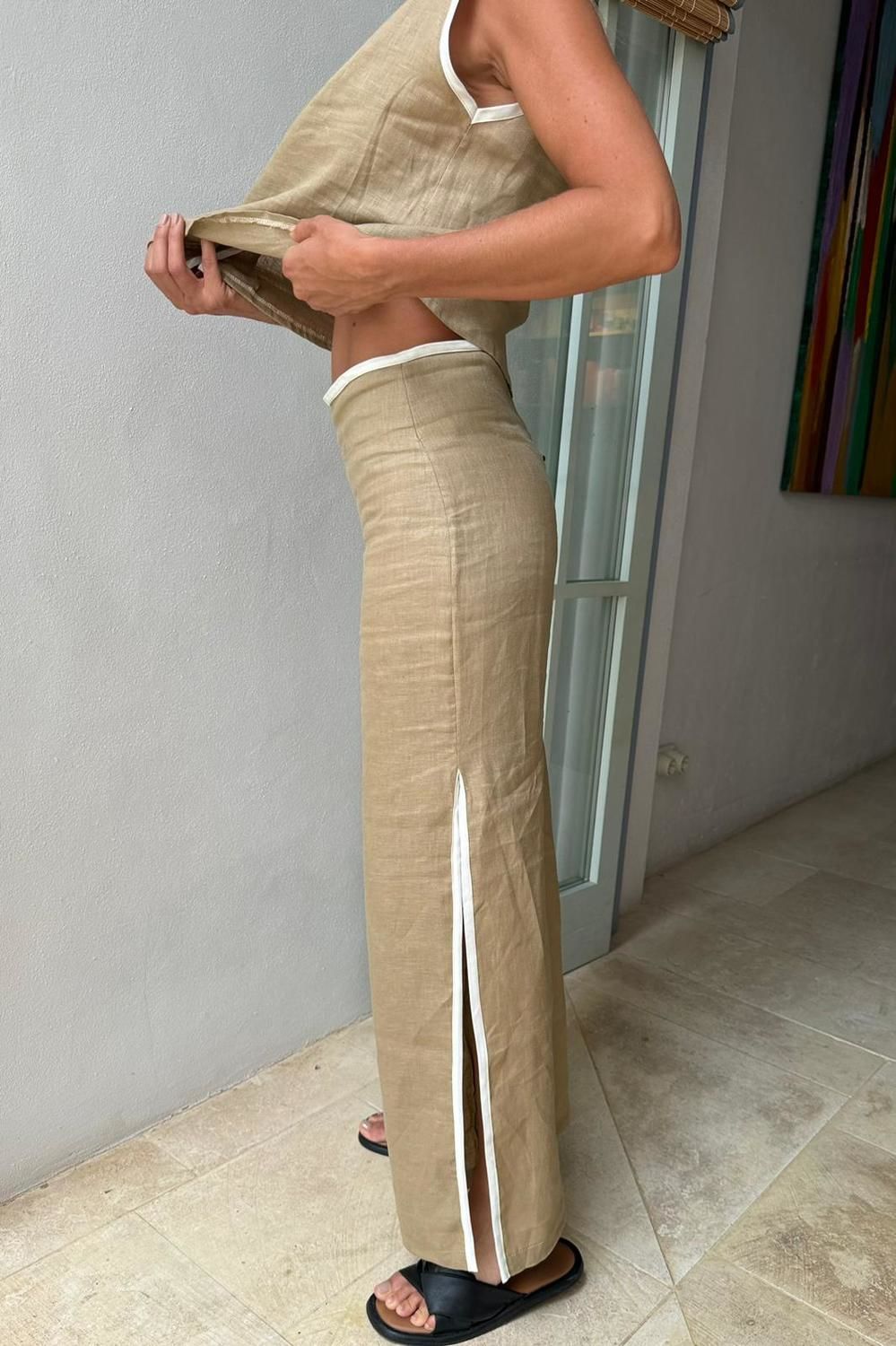 Pantalón Maho beige 2