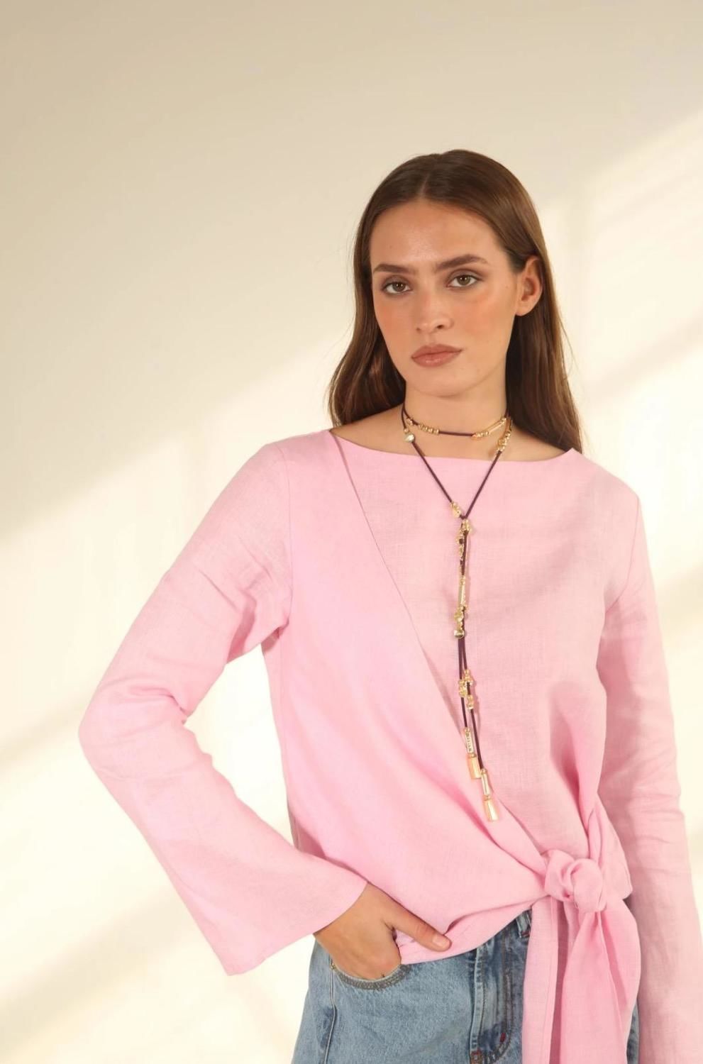 Blusa Libélula rosado m