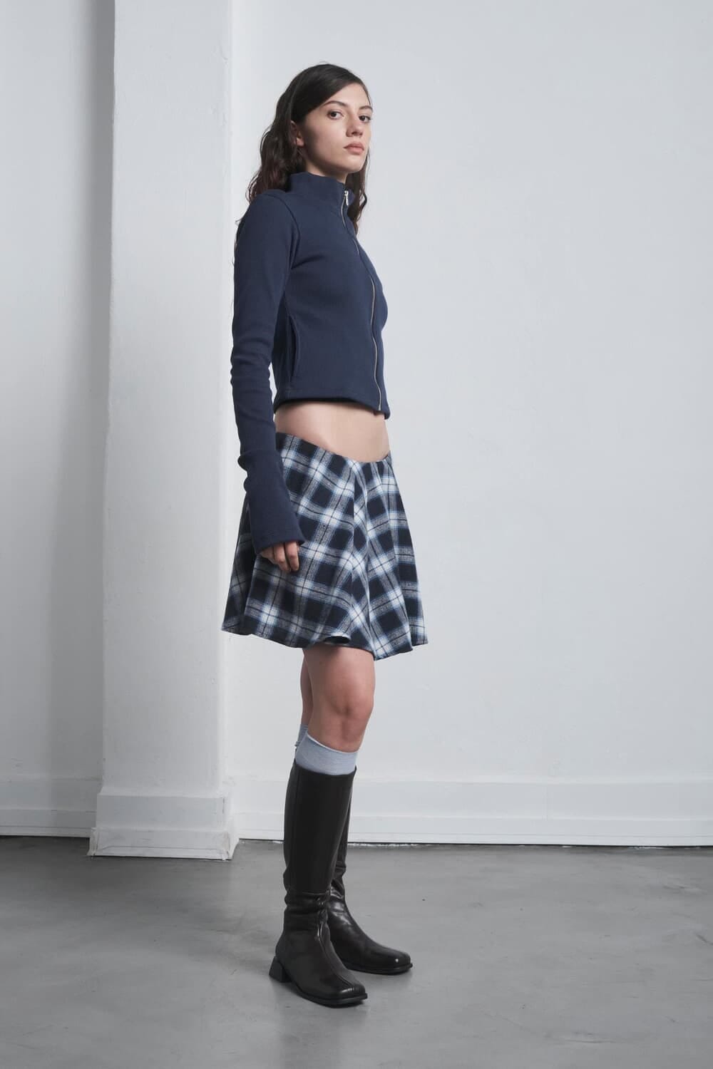 Falda mini tartan