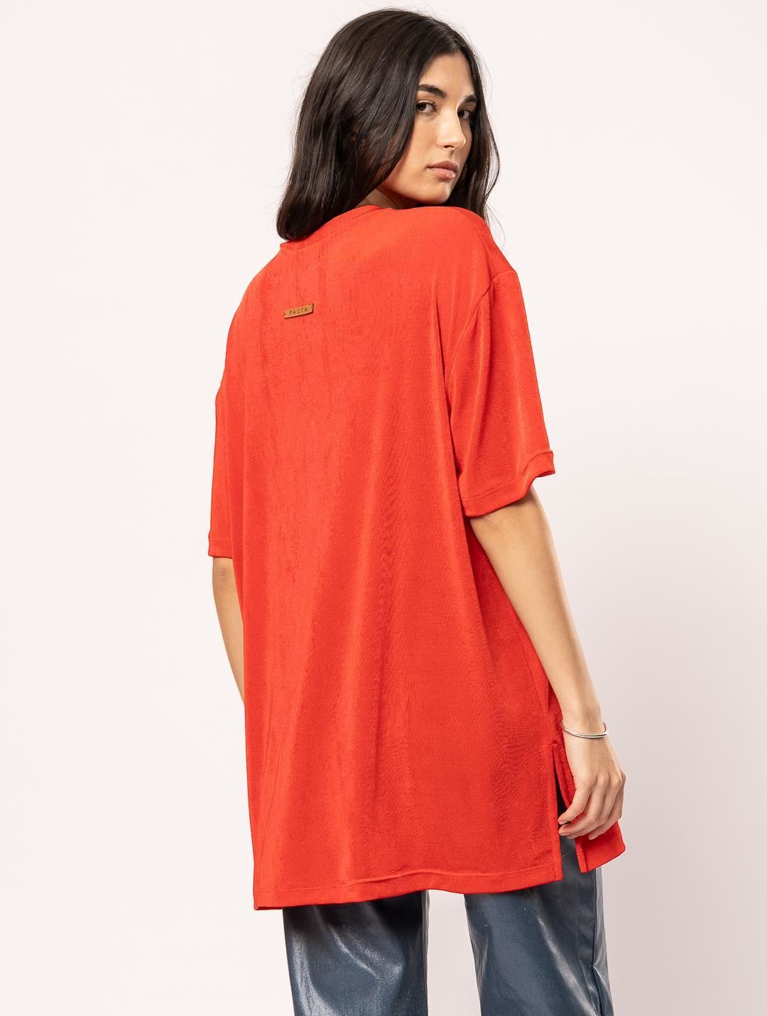 Top Muxi rojo talle unico