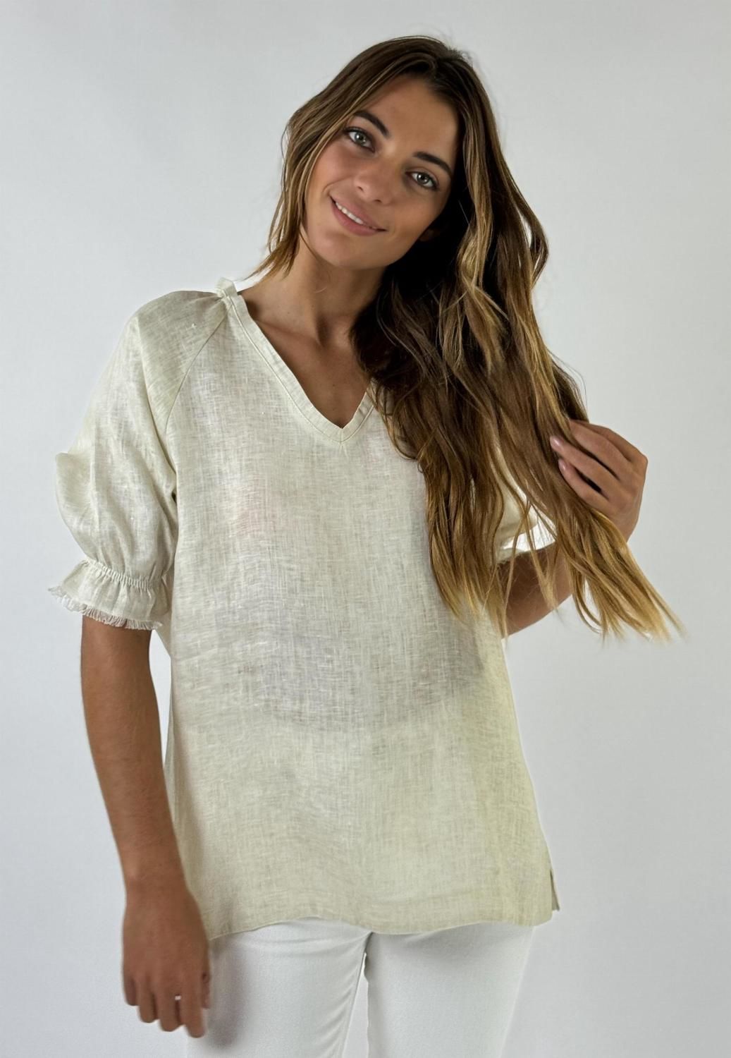 BLUSA CISNE crudo m/l