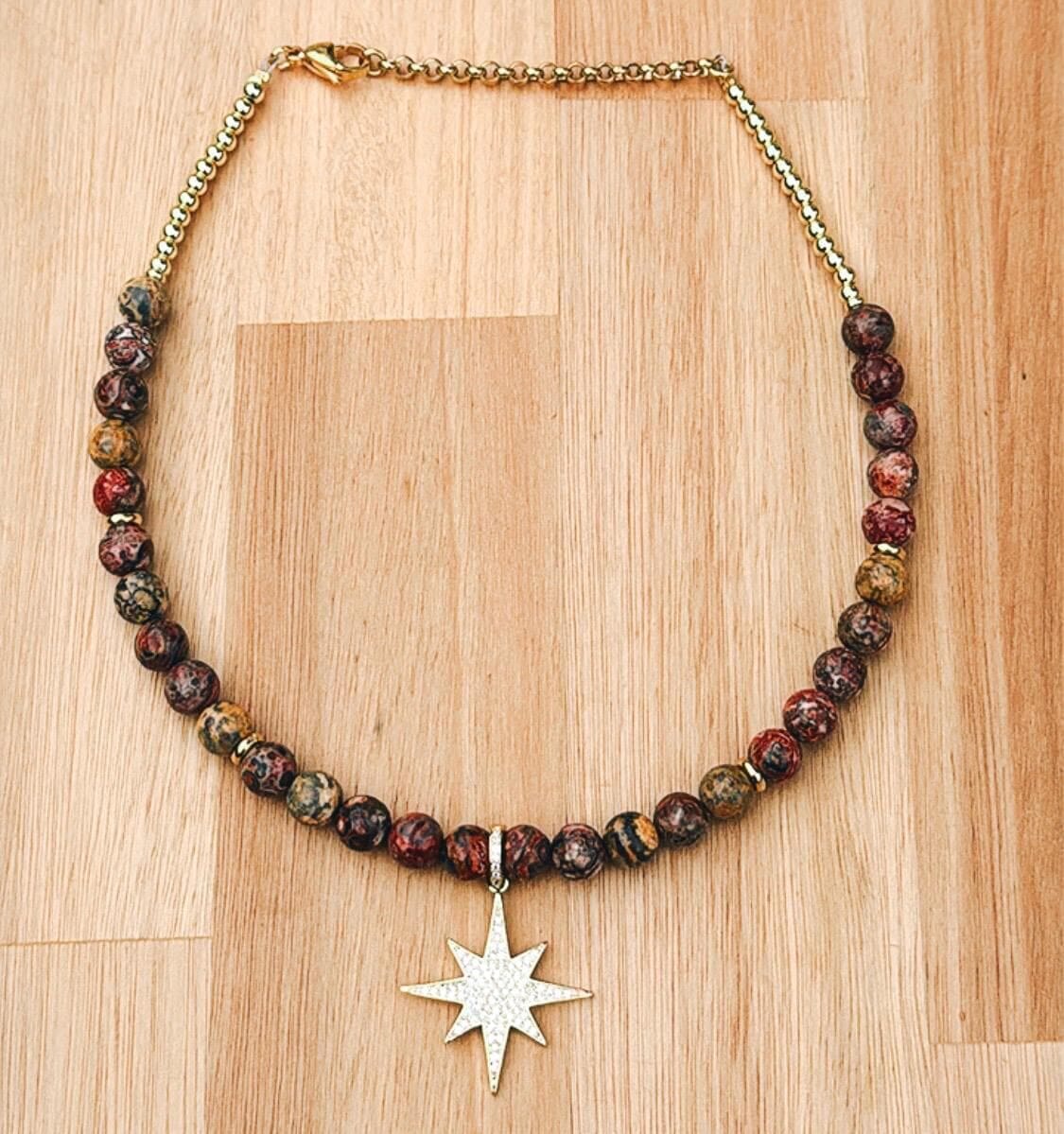 Collar Jaspe dorado n/a