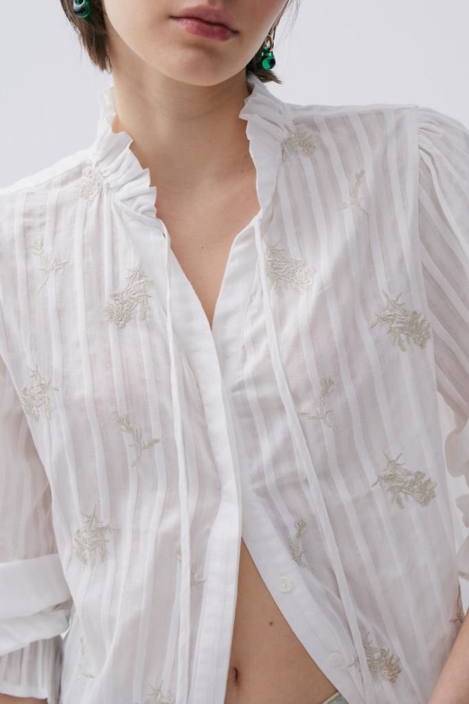 Camisa Blossom blanco xs