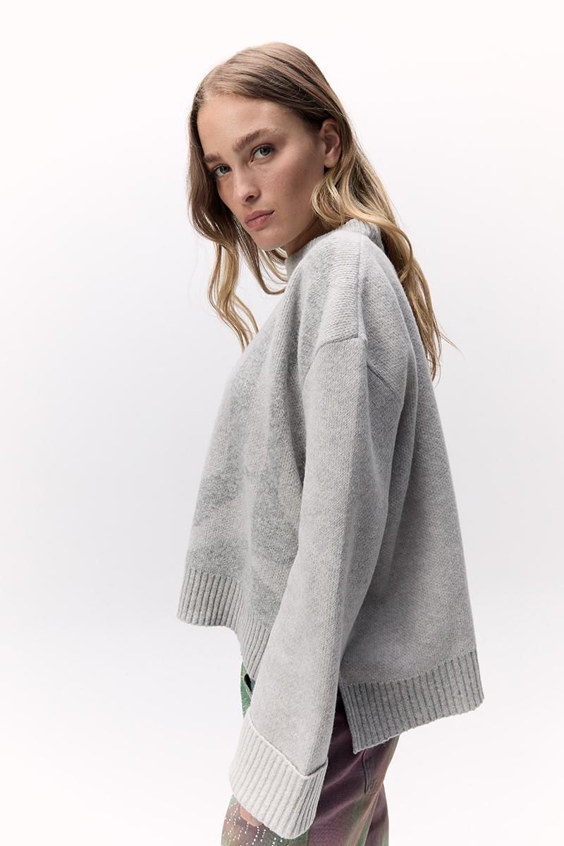 Sweater Geométrico gris s/m