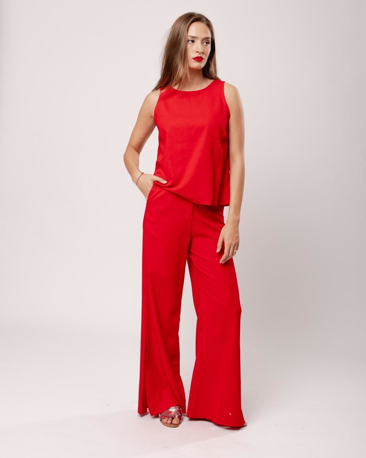 Pantalón Lirio rojo 40