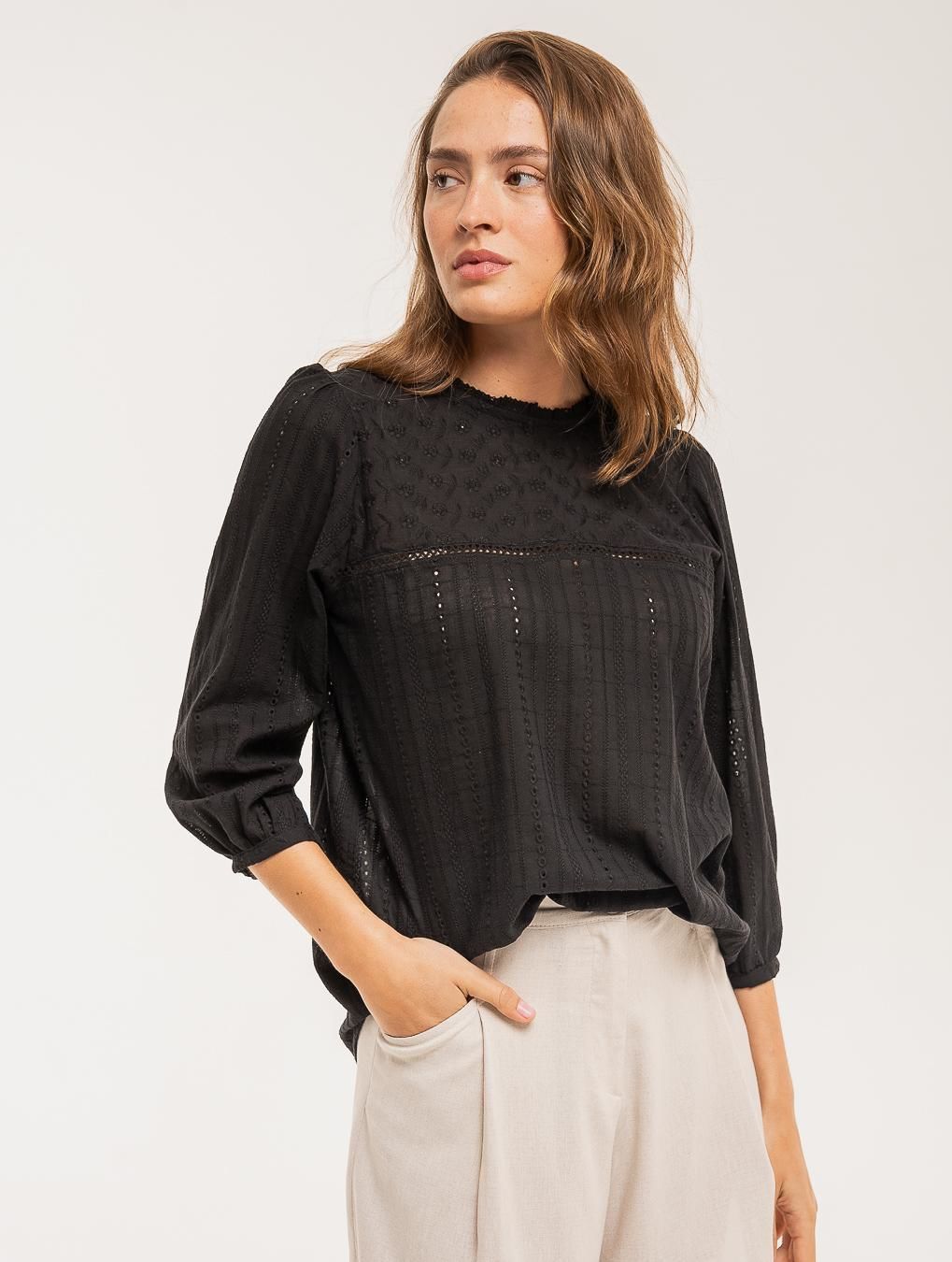 Blusa Lisa negro m/l