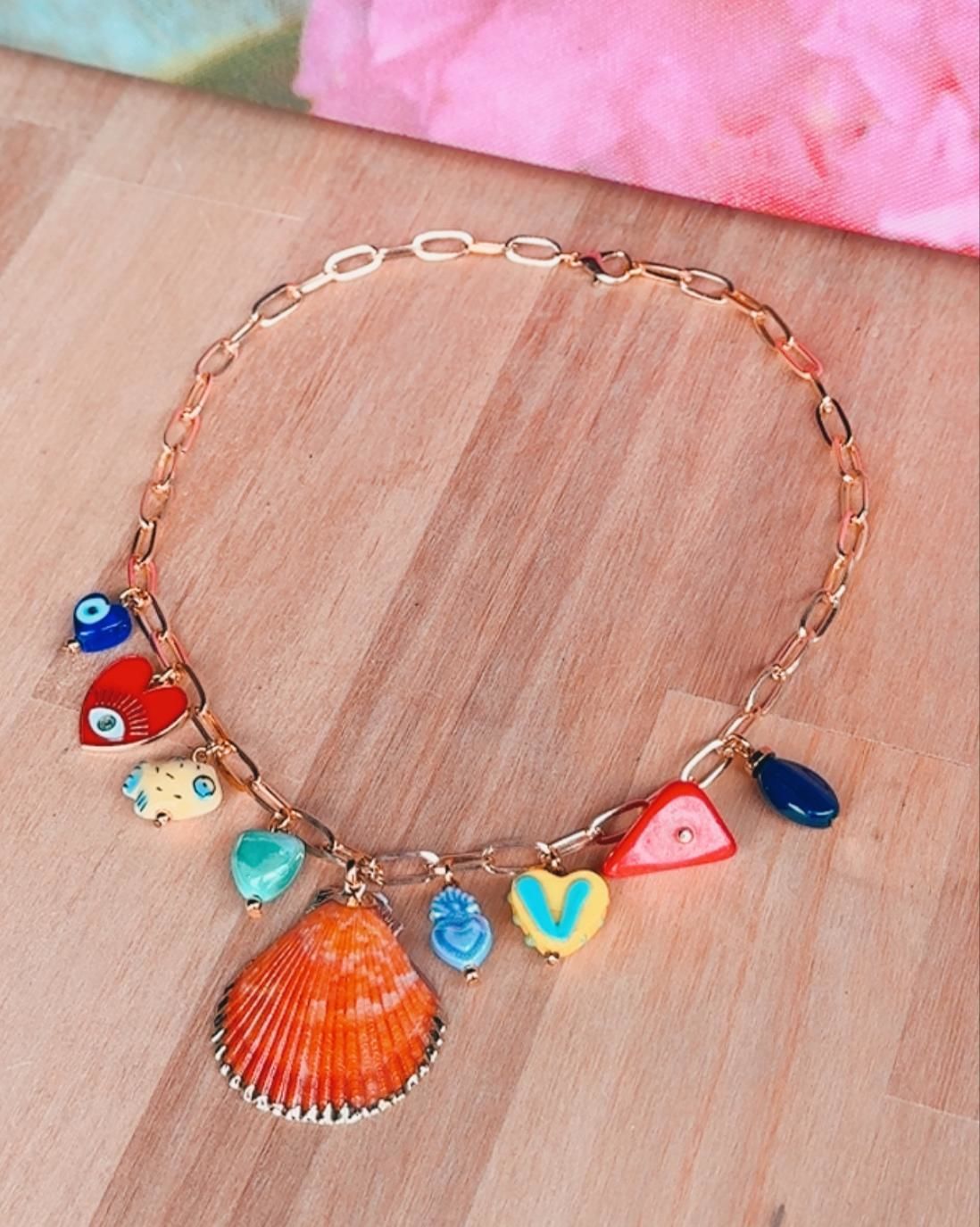 Collar Shell naranja n/a