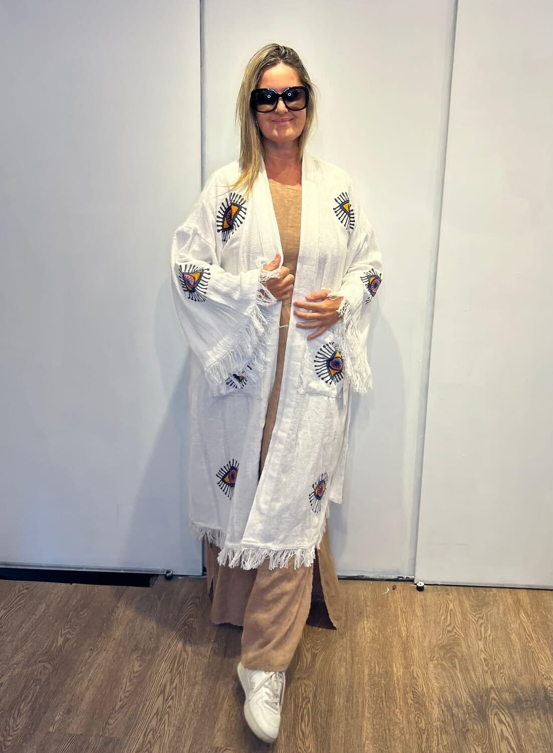 Kimono Blanco blanco talle unico