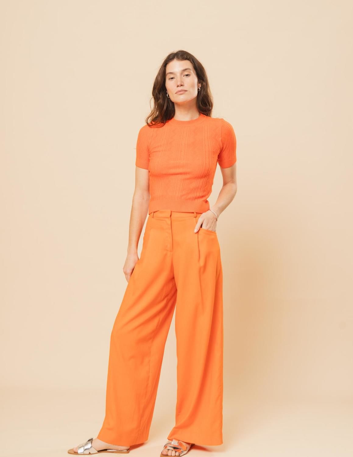 Pantalón Olena naranja 34