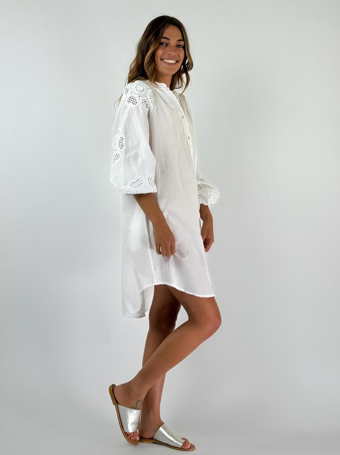 VESTIDO SIRIANDA blanco talle unico