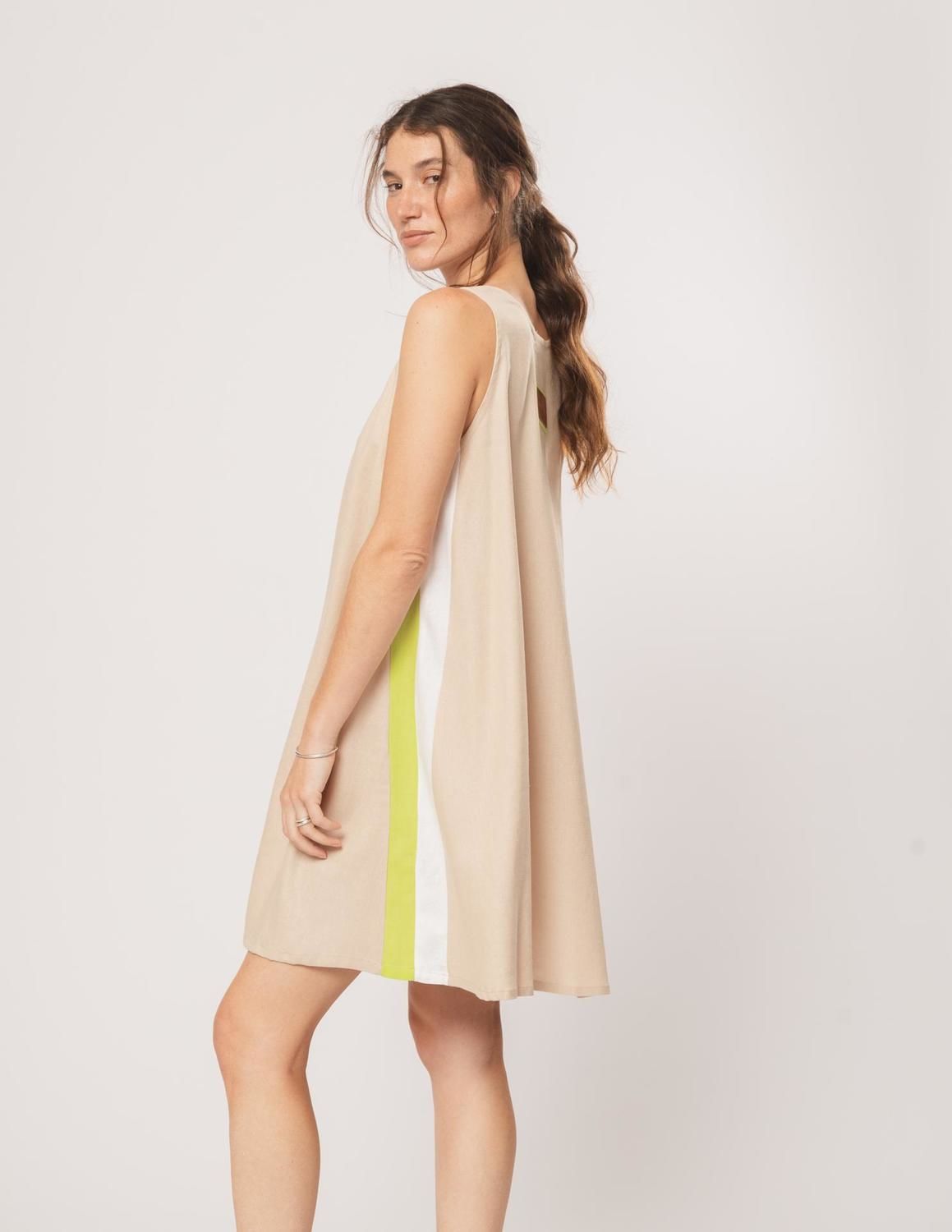 Vestido Padma beige m/l