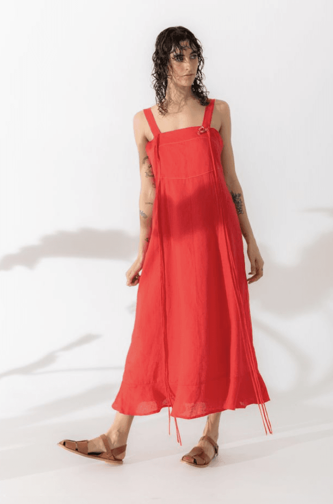 Vestido Inda rojo m