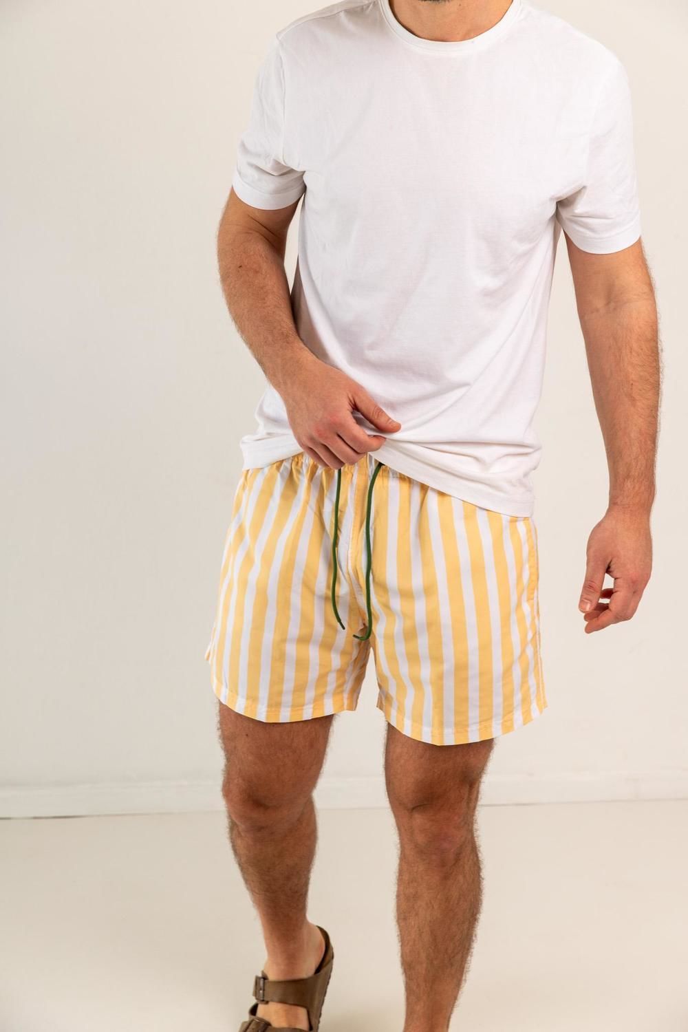 Short de baño hombre amarillo l