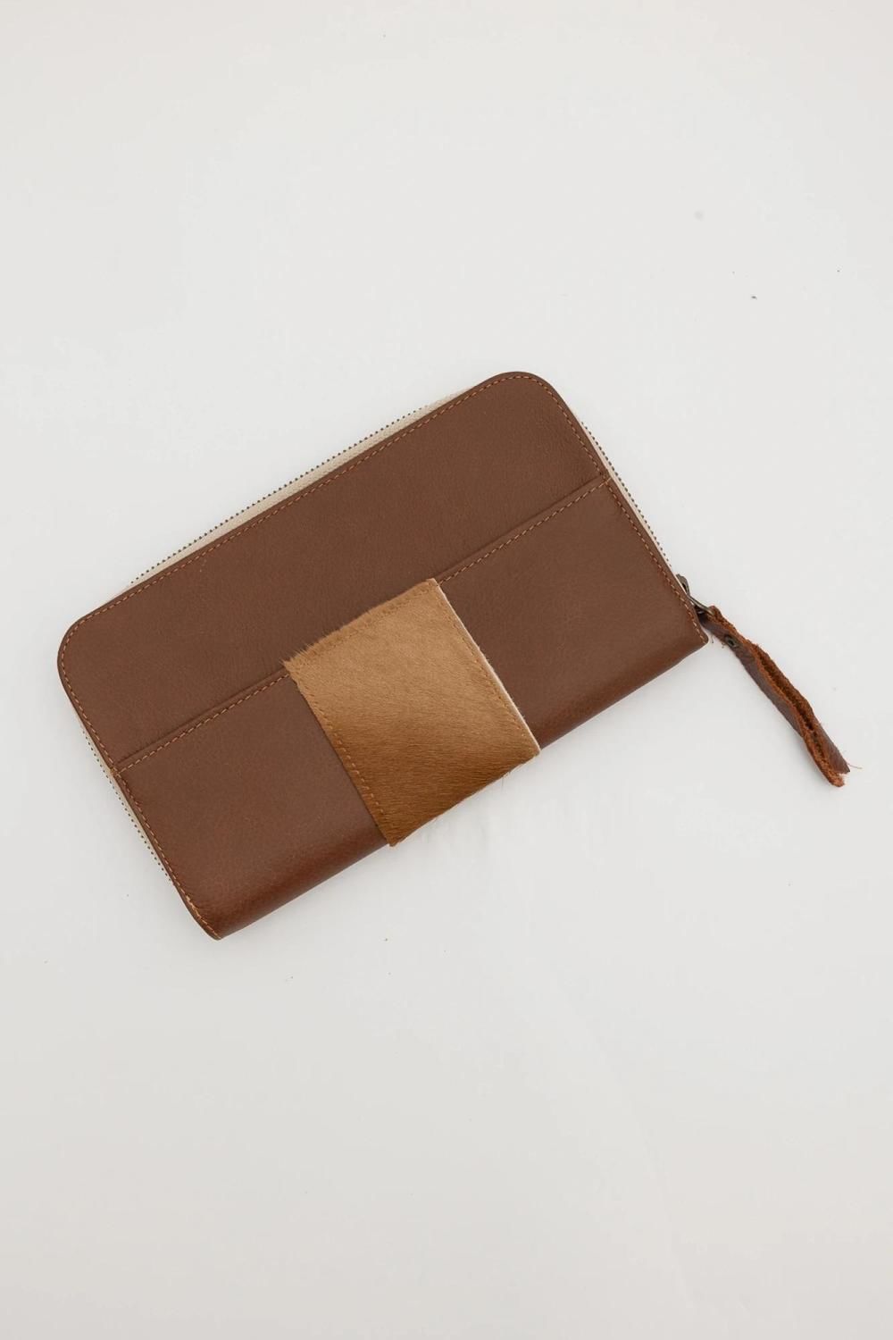 Leather Wallet chocolate n/a