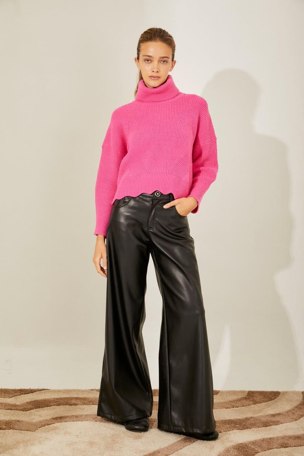 Polera Aspen fucsia talle unico