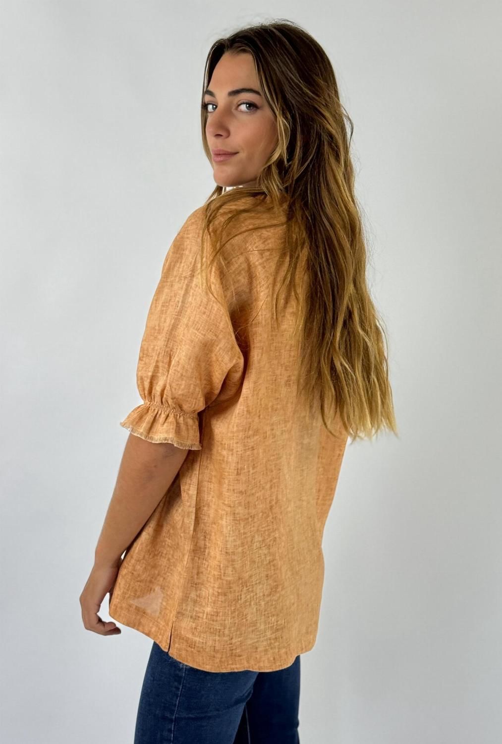 BLUSA CISNE terracota m/l