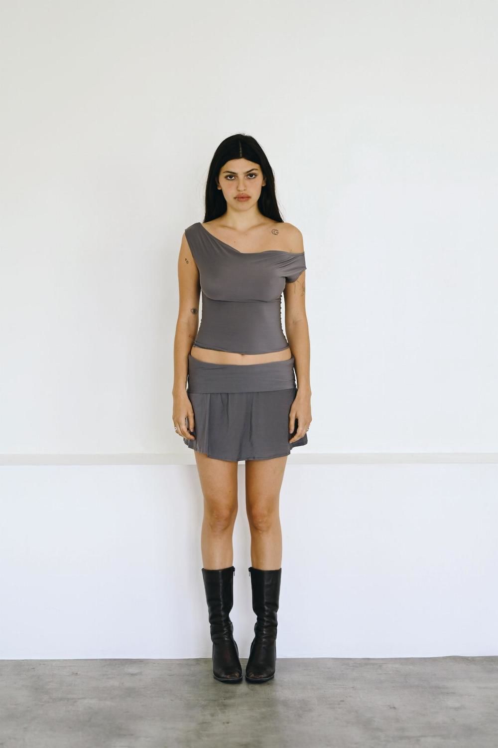 Mini skort Floresta gris s