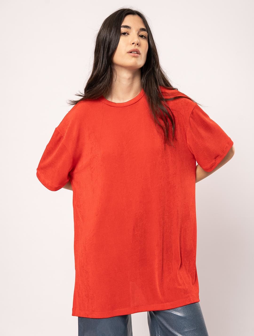 Top Muxi rojo talle unico