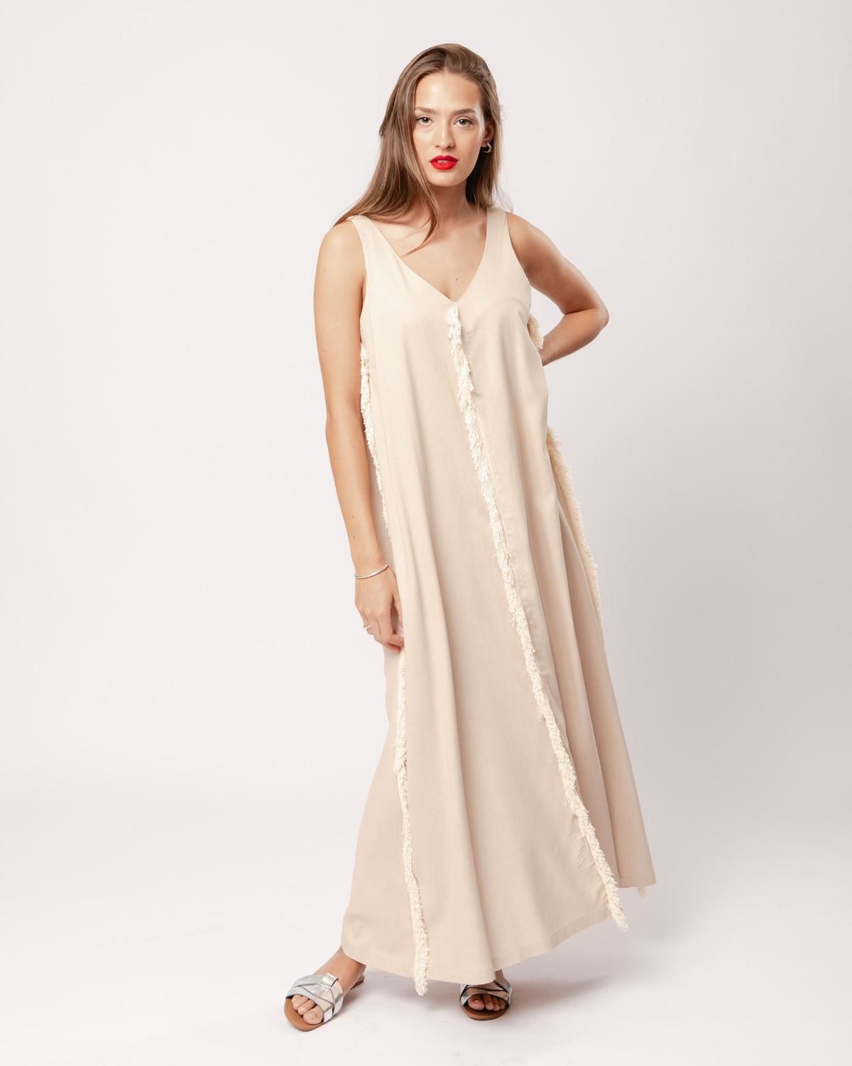 Vestido Zafiro beige m/l