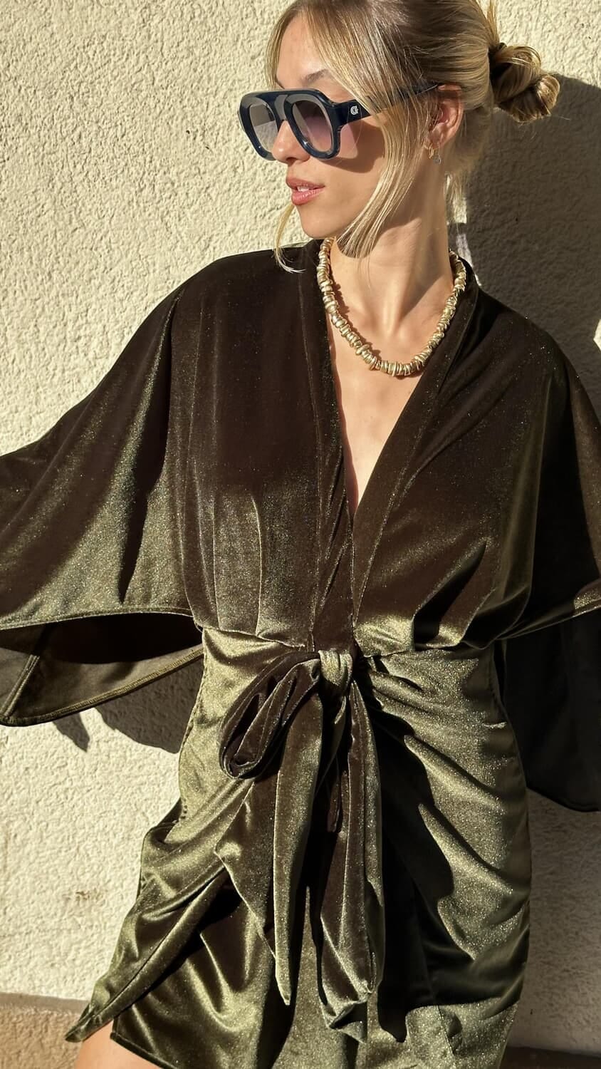 Vestido Garza verde m