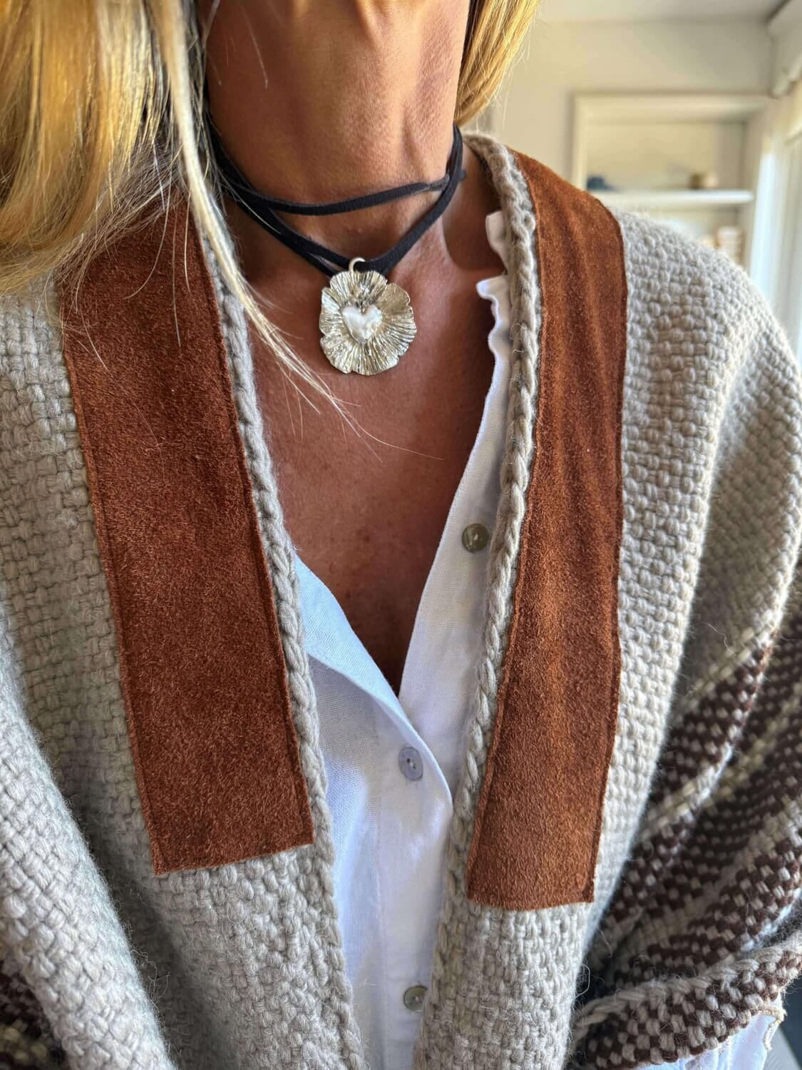 COLLAR SOL PETRA plateado n/a