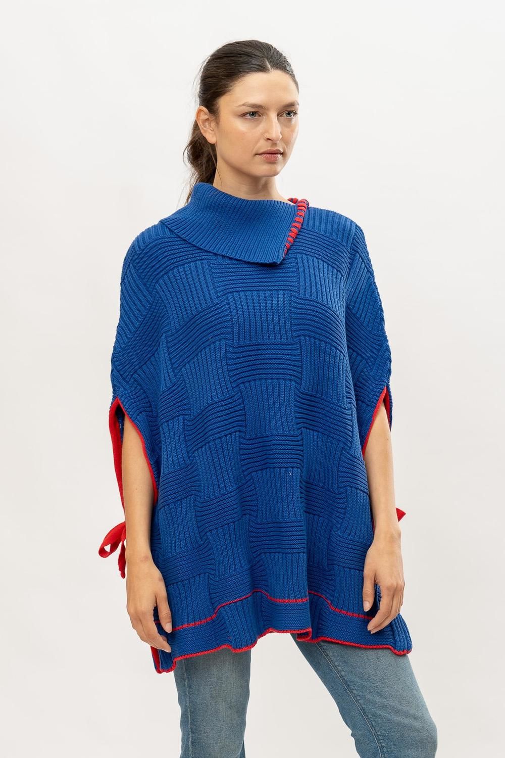 Capa Knit azul talle unico