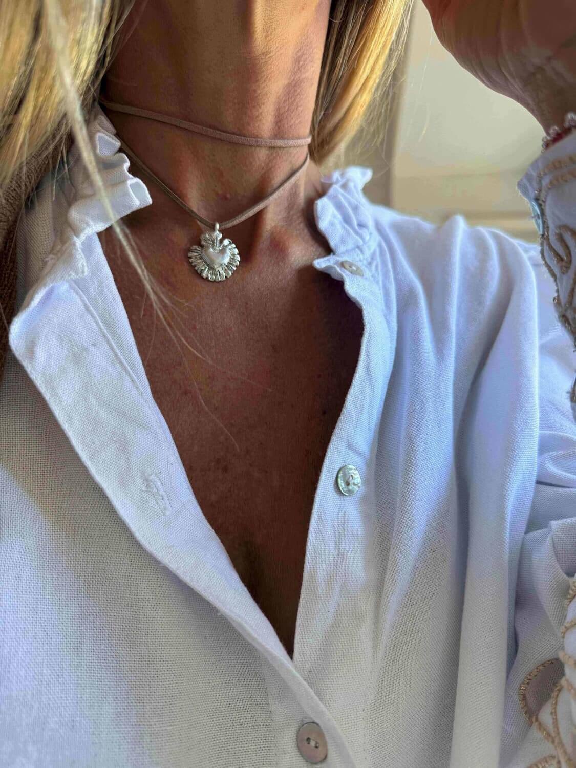 COLLAR SOL PETRA MINI plateado n/a
