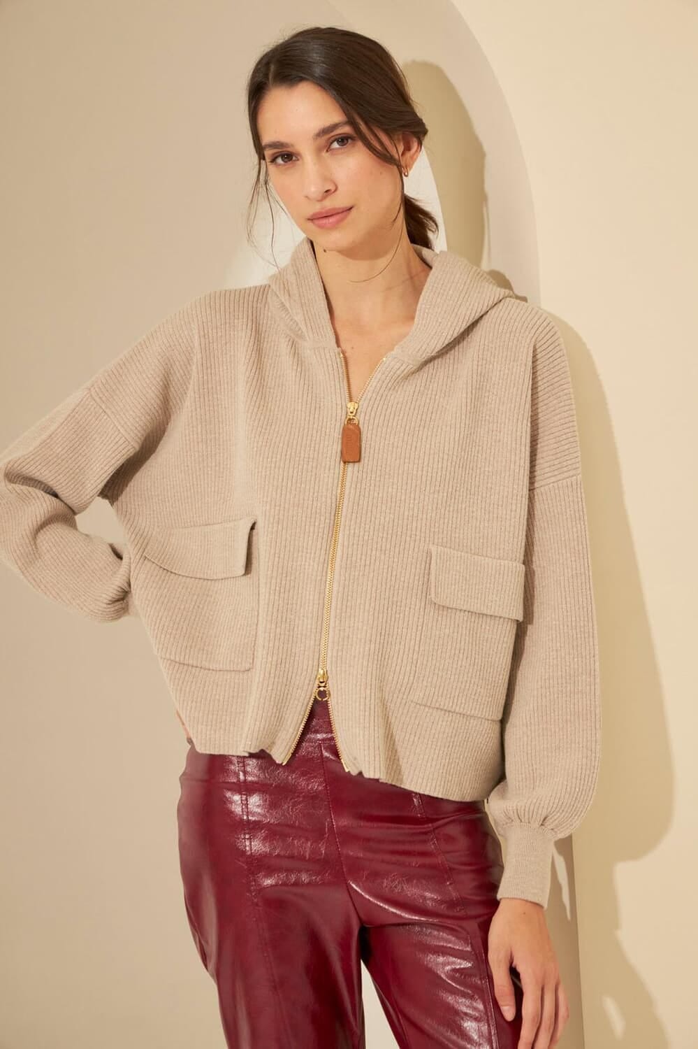 Campera Monet tostado talle unico