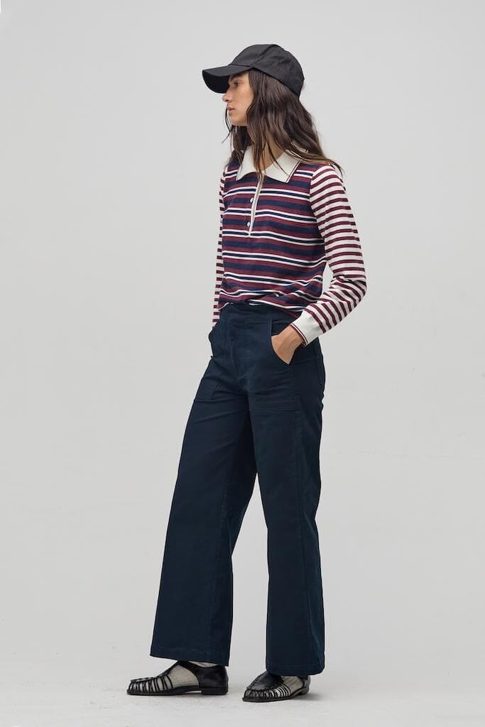 Pantalon Marlo en Canvas - Navy azul xxs