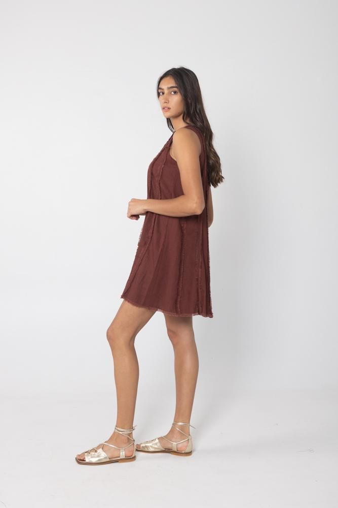 Vestido Tanquin chocolate s