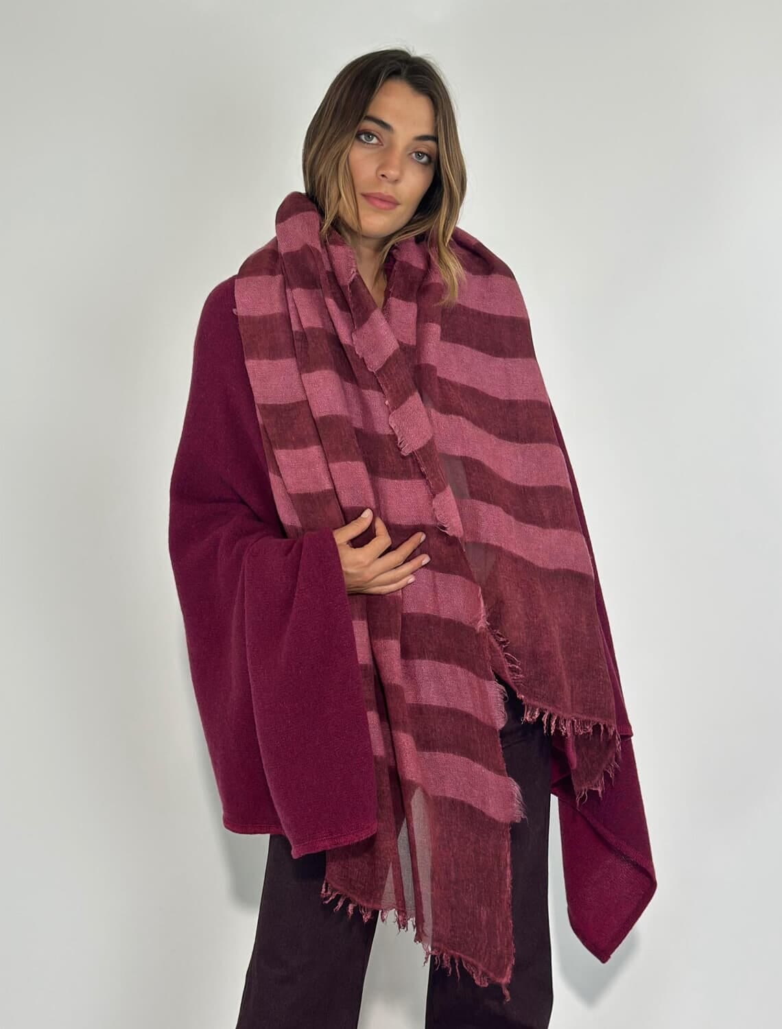 PASHMINA LIPA bordo talle unico