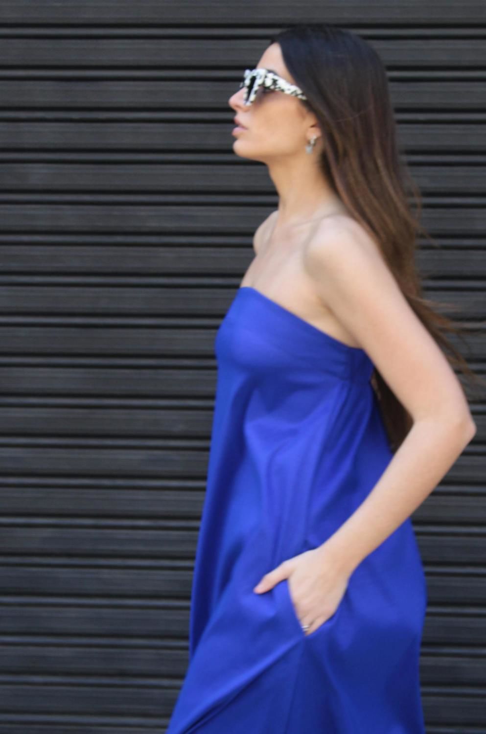 Vestido Dublin azul talle unico