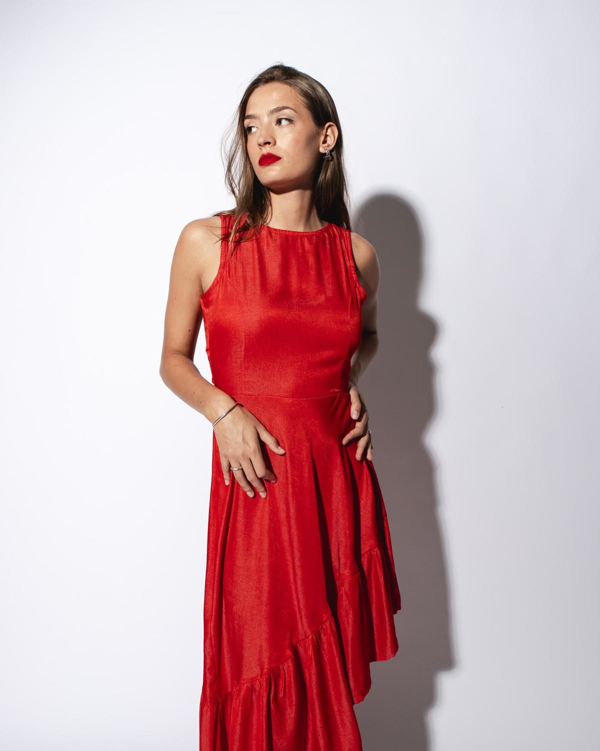 Vestido Enid rojo m