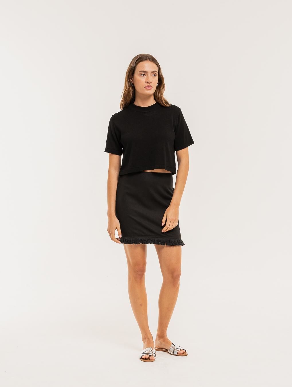 Falda Sienna negro s