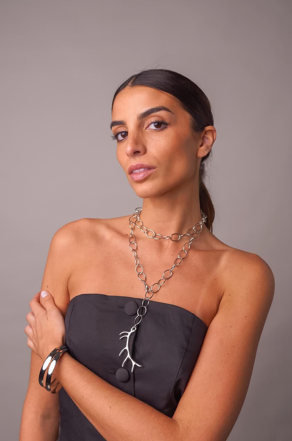 Collar Sofía plateado n/a