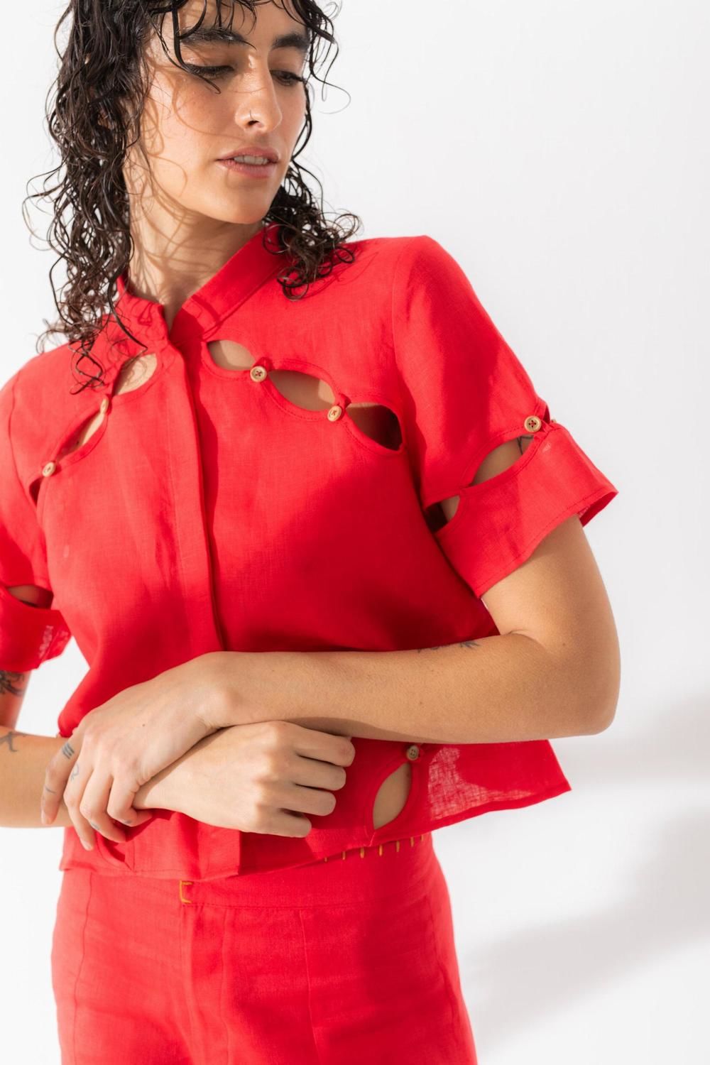 Blusa Aura rojo s