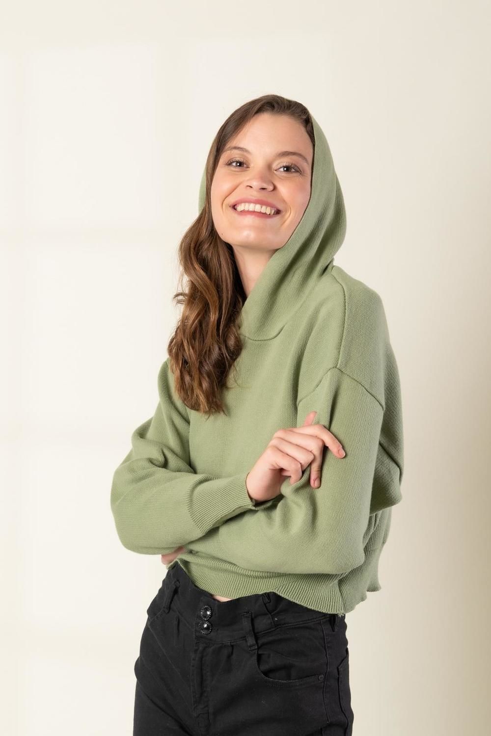 SWEATER VISBY verde talle unico