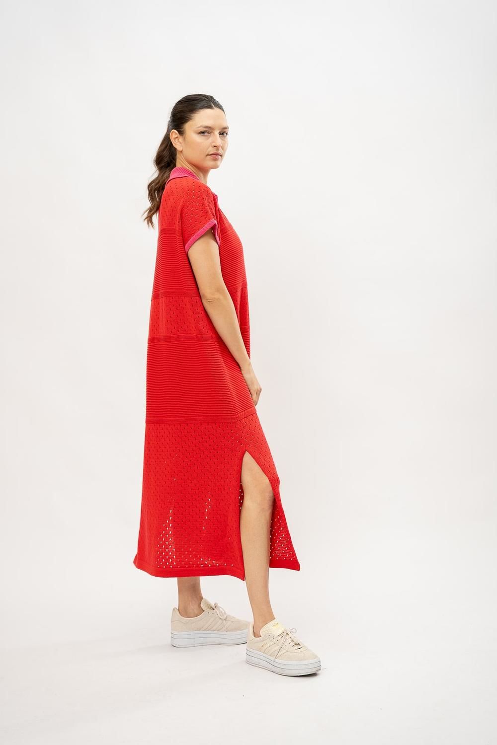 Vestido Savage long rojo talle unico