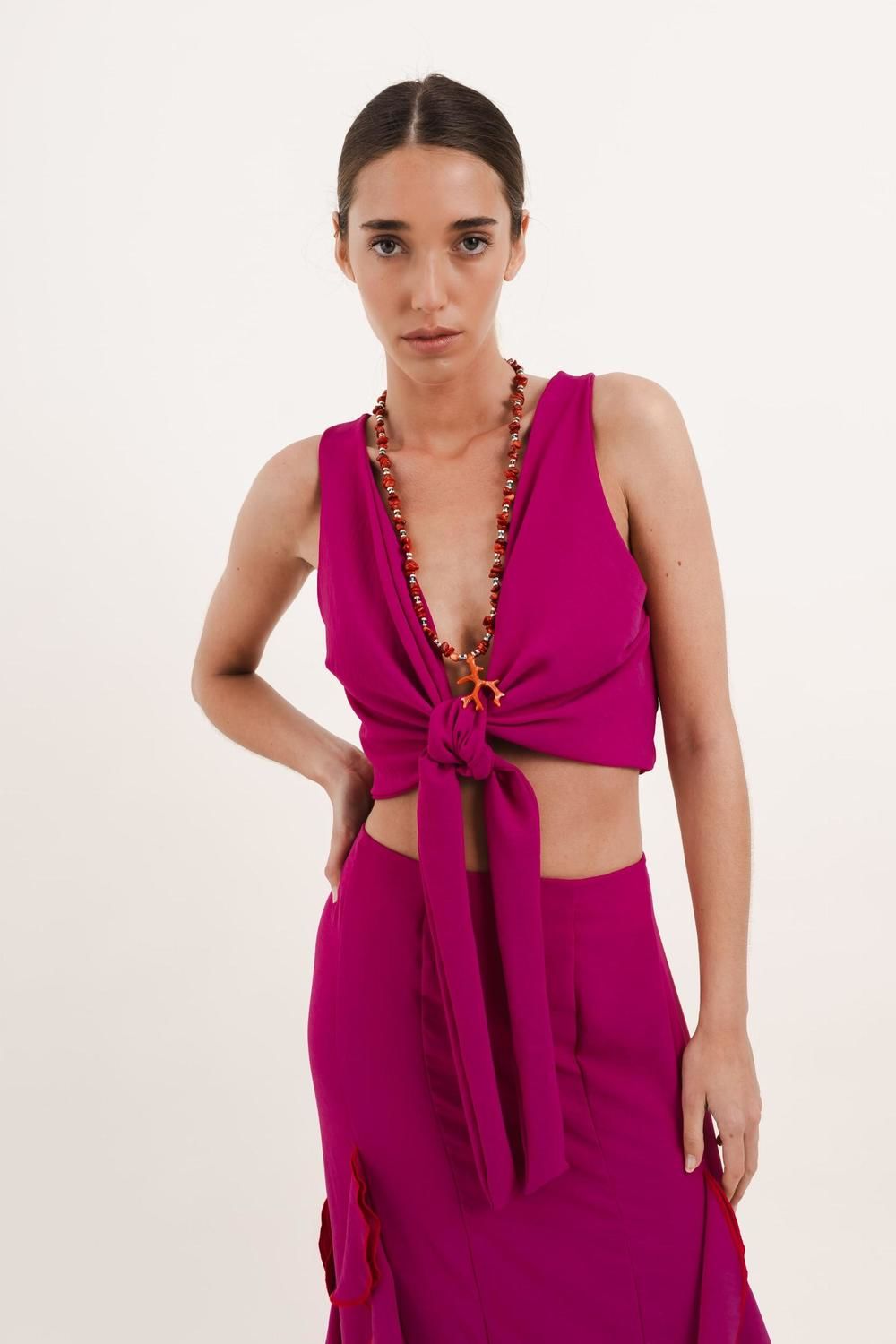 Top Perla fucsia s/m