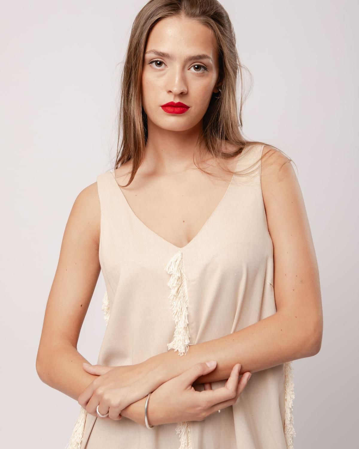 Vestido Zafiro beige m/l