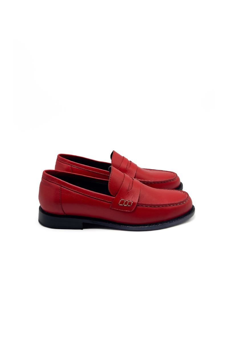 Mocasin Cleo rojo 37