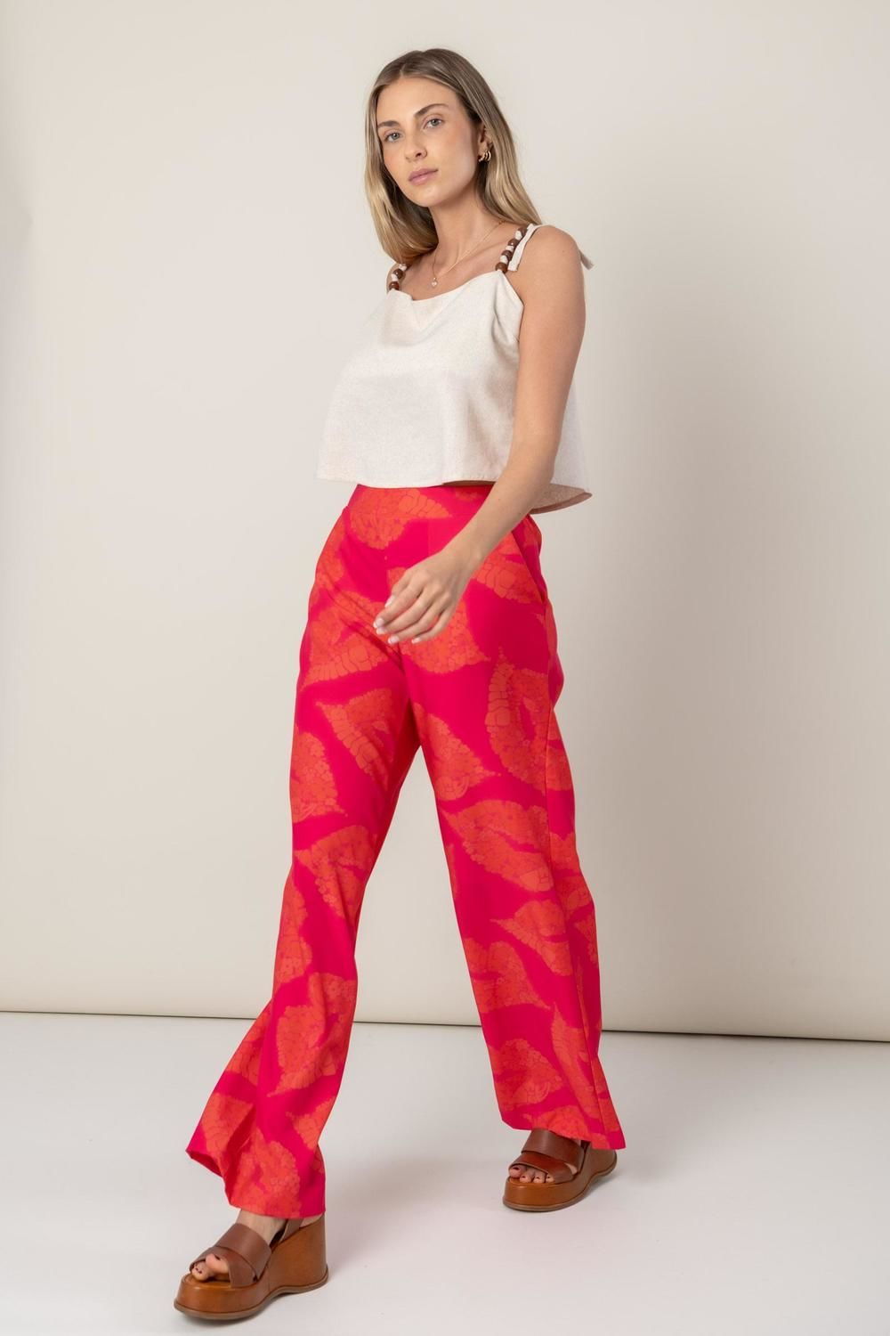 PANTALON KISS fucsia m