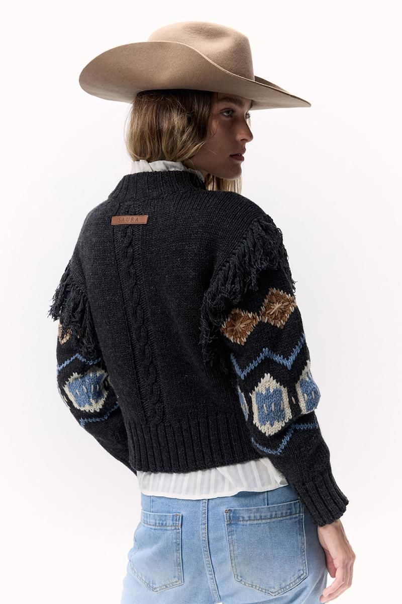 Sweater Incaico negro m